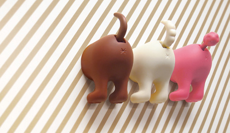 しっぽと色違い3種類のかわいいデザインから選べます。